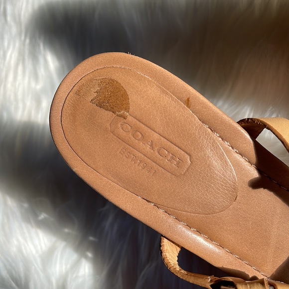 Coach Gorgiana cork wedge sandal EUC size 9.5 - Picture 4 of 8